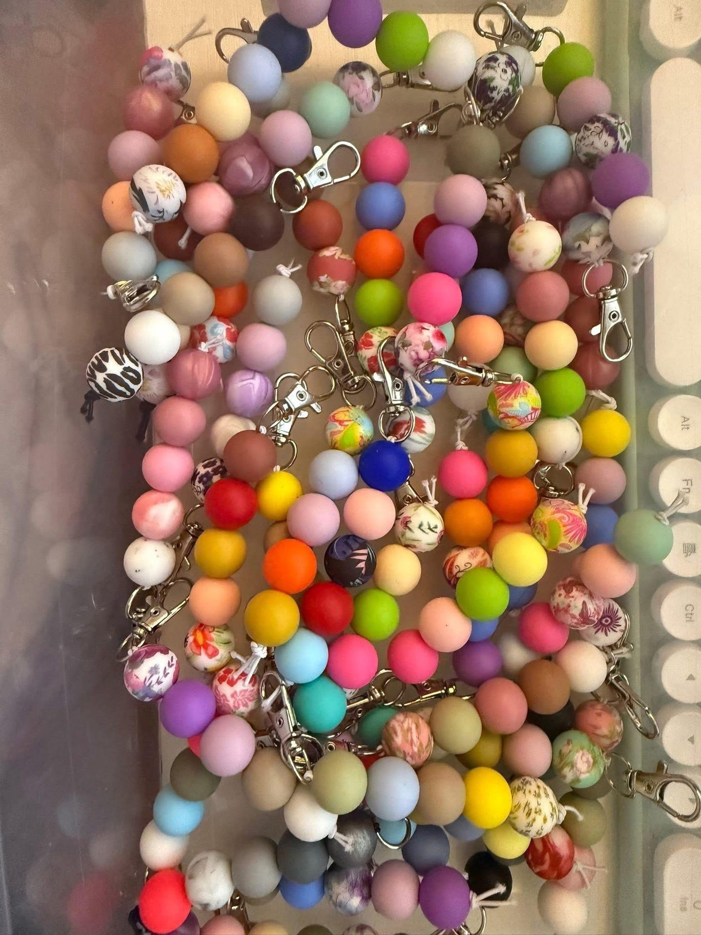 Silicone Bead Keyfob