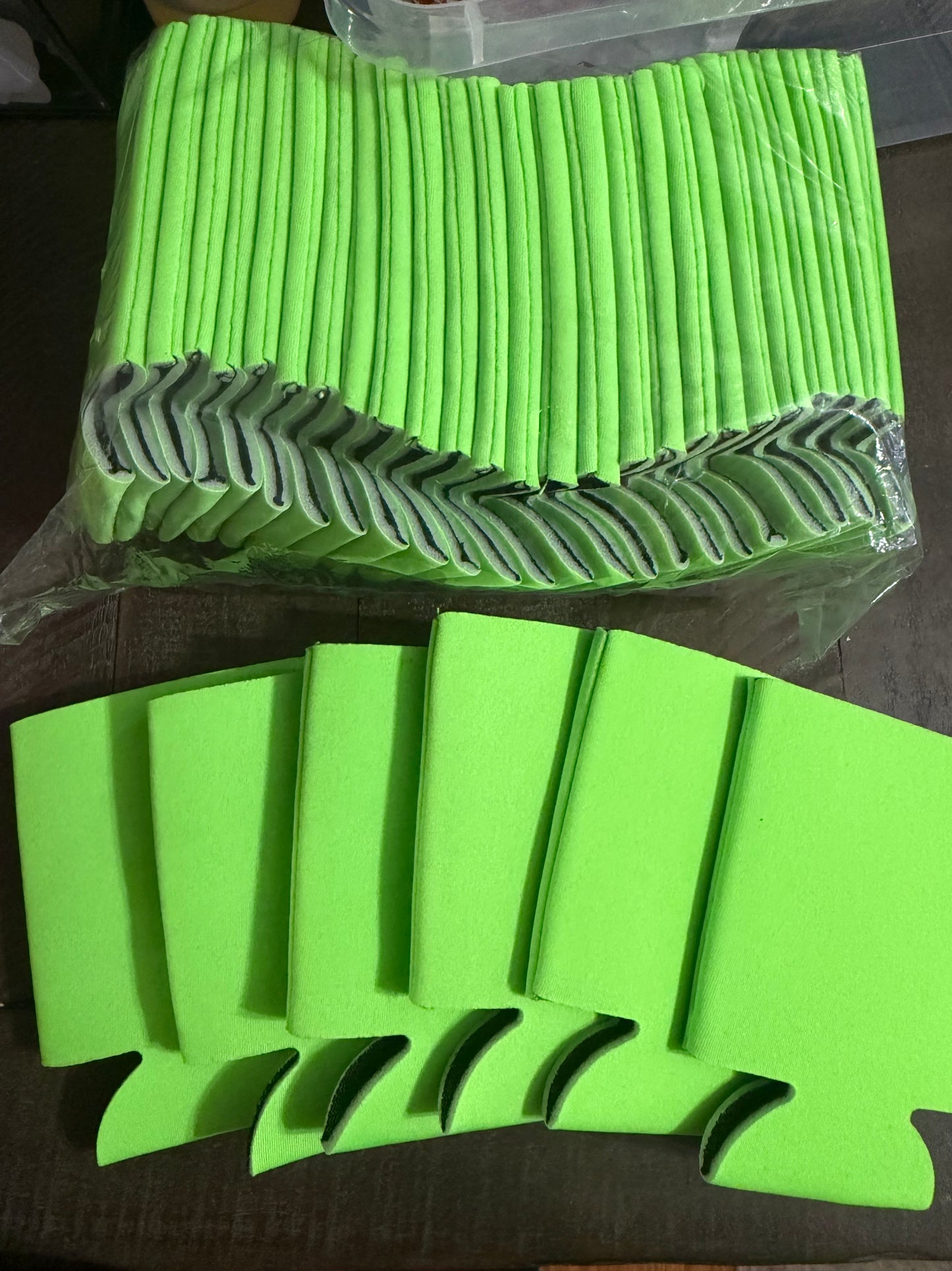 Can Coolers - Lime Green