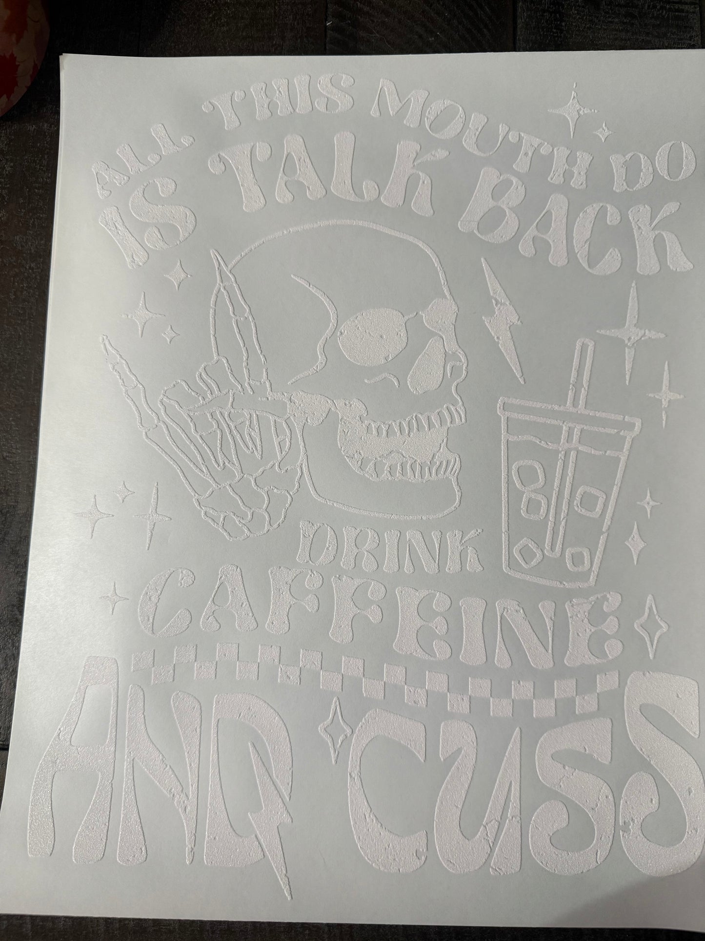 All this mouth do (Back)